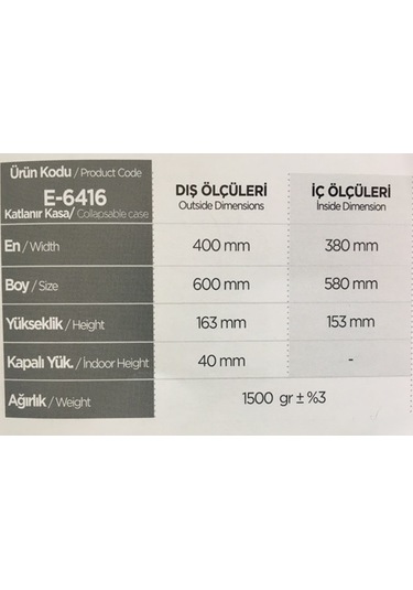 Plastik Kasa Piknik Sepeti Katlanır Kasa 40x60x16 Oyuncak Sepeti Yeşil