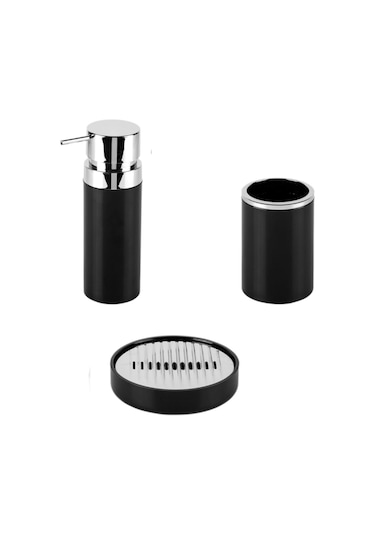 LENOX 3 LÜ BANYO AKSESUARI - SİYAH Siyah