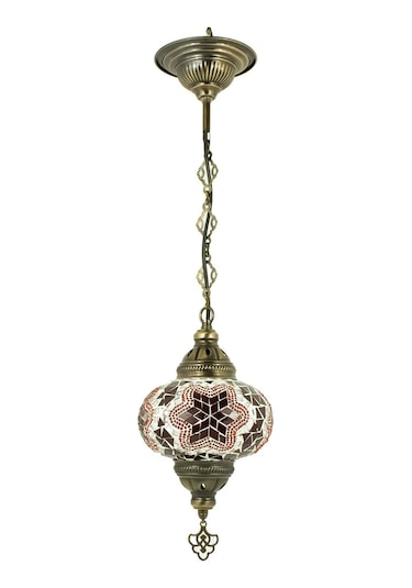 Osmanlı Lambası Set Mozaik Lamba Dekoratif Avize Renkli