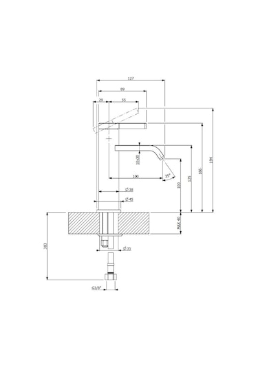 Villeroy & Boch Dawn Tvw10610315261 Lavabo Bataryası Krom
