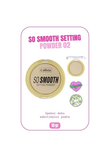 Callista So Smooth Setting Powder Makyaj Sabitleyici Toz Pudra - 02 Going Bananas - Sarı Alt Ton