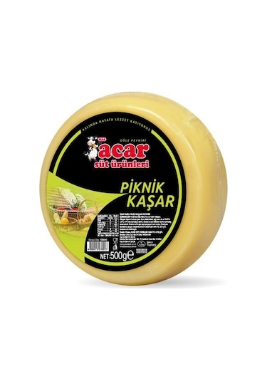 Acar Süt Ürünleri Piknik Kaşar 500 G