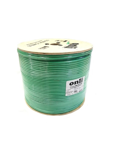 Onli Rg6U6 Yeşil Anten Kablosu 500 Metre 80 Tel
