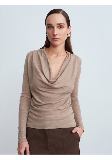 Dilvin 32595 Degaje Yaka Top-vizon M. Vizon M.