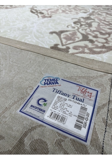 Tiffany Halı Tual TF 319 A 150x230 Beyaz Vizon Pudra 4 M2 Halı !