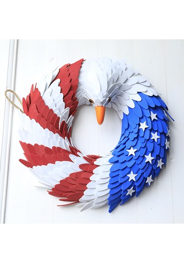 Suntek Anma Günü Çelengi Amerikan Bayrağı Kartal 37cm