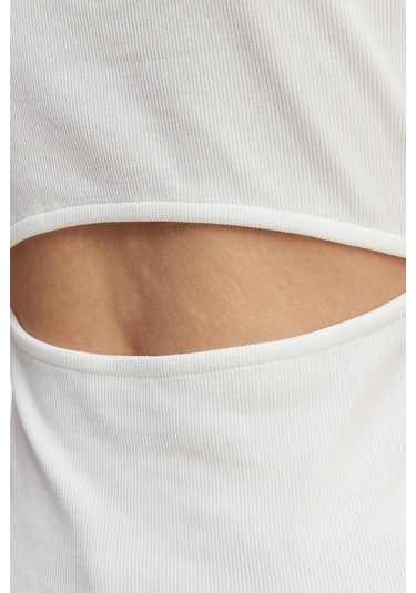 Calvin Klein Bayan Top Lv047f246g Yaf Beyaz