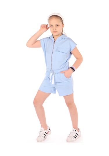 Toontoy Kız Çocuk Tulum Mavi