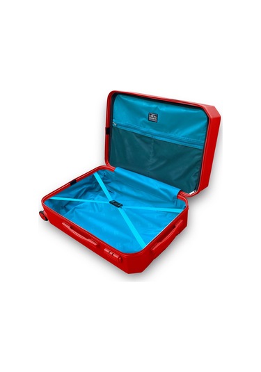 Coral High Diamond Abs Kırmızı 3'lü Valiz Seti 16620 Kırmızı