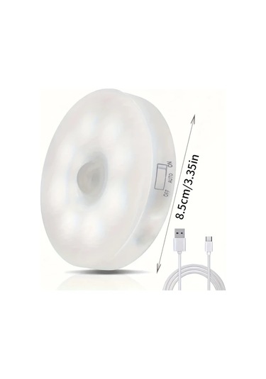 Willowhaven 6'lı Amill Akıllı Led Hareket Sensörlü Usb Şarjlı Sabit Ve Algılamalı Yumuşak Warm White Işık 16renk Şarj Edilebilir