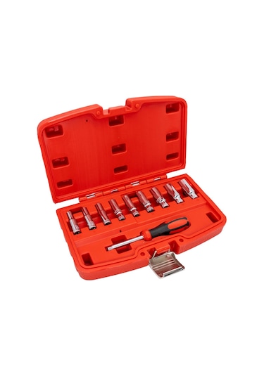 Ceta Form C04-10ph0 1/4" 6 Köşe Derin Lokma Takımı 10 Parça
