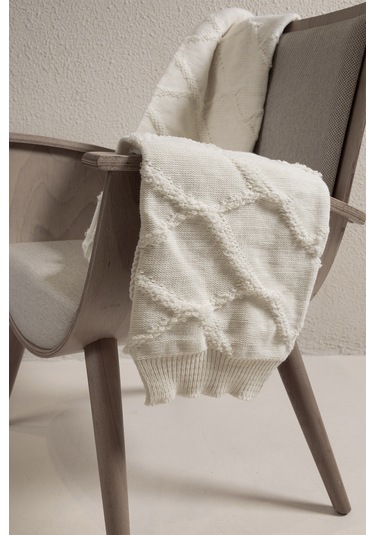 Espuma De Mar Krem Çift Kişilik Battaniye 200x220 37125 Krem