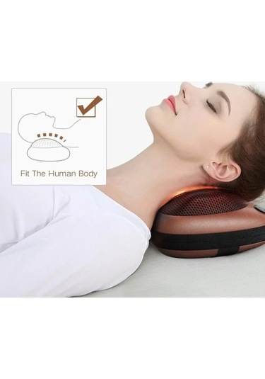 4 Kafalı Siyah Ab Tak Boyun Masaj Yastığı Shiatsu Servikal Yastık Masaj Isı Elektrikli Isıtma Geri Bel Yastığı Rulo Kafalık Arabalar Için Seyahat Gg6chf Çok Renkli