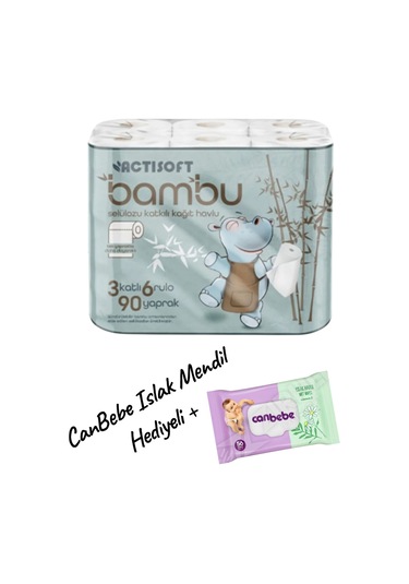 Bambu 3 Katlı Kağıt Havlu 6 Rulo