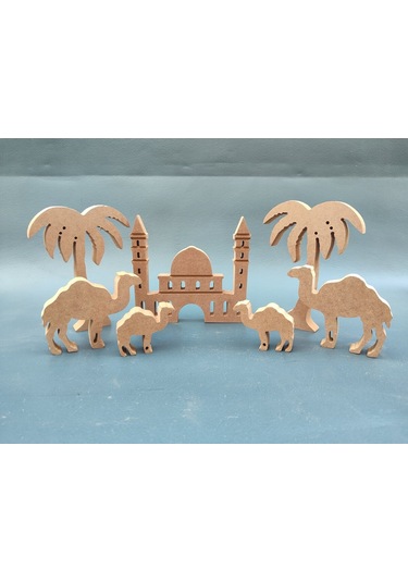Neşeli Ahşap Des 13 Ayasafya Camii 15 Cm, Palmiye Ve Deve. Ramazan Ayına Özel Ahşap Boyama Etkinliği, Boyama Seti Model Tybslıw387ovpehl41