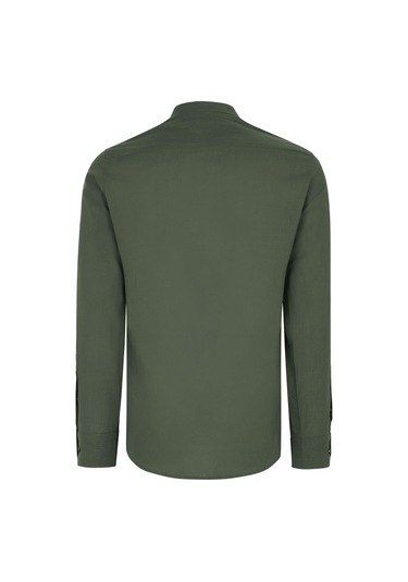 G983 Dewberry Hakim Yaka Erkek Gömlek-haki Haki