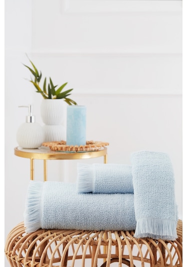 Sadem Organik Pine Havlu 50x90 Cm Açık Mavi