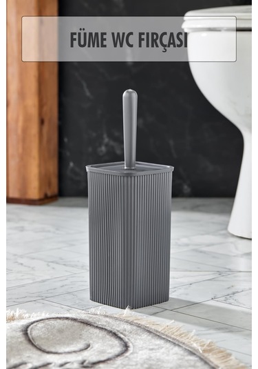 Wc Fırçası & Tuvalet Fırçası Füme 2 Parça Füme