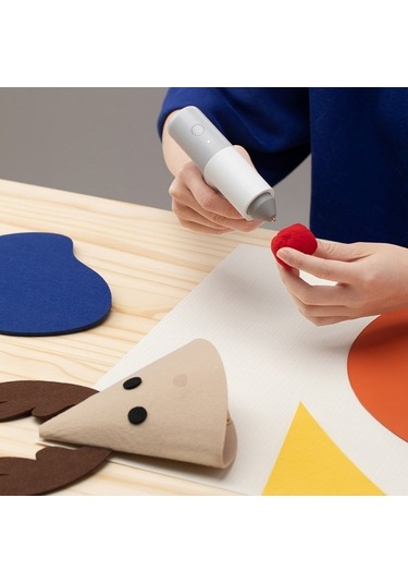 Pazly Kablosuz Mini Sıcak Tutkal Tabancası Seti, 10 Adet Tutkal Çubuğu, 2000mah Pil, Dıy El Sanatları Ve Ev Onarımları İçin