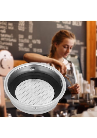 1/2/3/5 Kahve Makinesi Siyah Halkalı Basınçlı Filtre Sepeti 1 Fincan Çapı 51 Mm 2'li Set Diğer