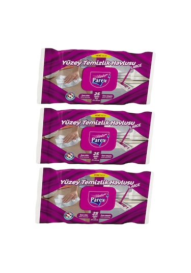 25 Li Yüzey Temizlik Havlusu Large Üçlü Paket Diğer