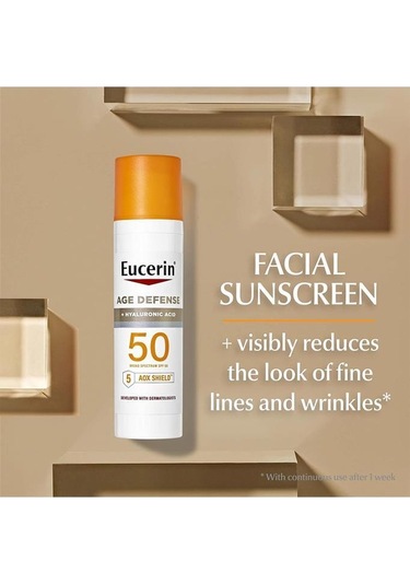 Eucerin Age Defense + Hyaluronic Acid SPF50 Yüz İçin Güneş Koruyucu Losyon 75 ML