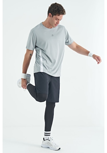 Tommy Life Siyah Logo Baskılı Yüksel Bel Slim Fit Aktif Spor Erkek Tayt - 84989 SiYAH Siyah