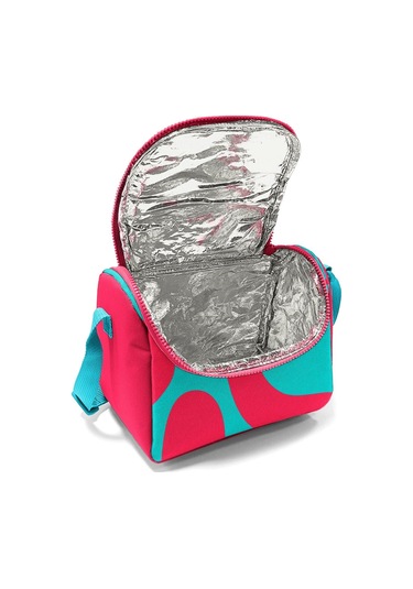 Coral High Thermo Beslenme Çantası - Kız Çocuk, Kırmızı Turkuaz Renkli Çizgili Kırmızı - Turkuaz