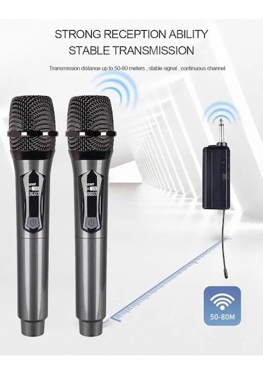 Ultratekno Wn-04 Amfi Hoparlör Ses Sistemi İçin Telsiz Mikrofon