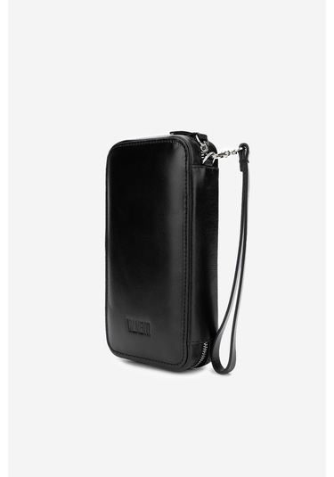 Valmenti Erkek Hakiki Deri Siyah El Çantası 301 Carlyle Erk Canta Y24 Sıyah Siyah