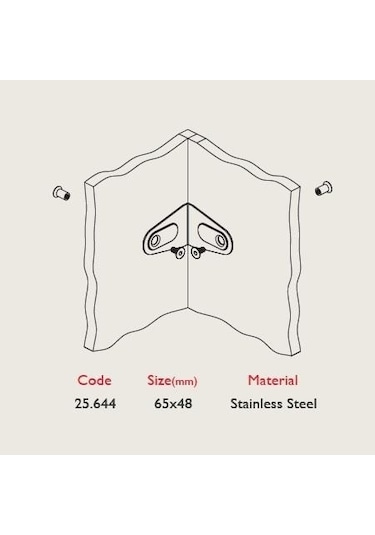 Paslanmaz Kabin Bağlantısı L 25.644