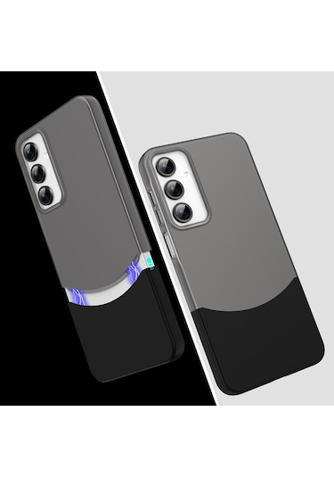 Toyigoo Galaxy Uyumlu A36 Kılıf Mıknatıslı Duble Kapak - Siyah Siyah