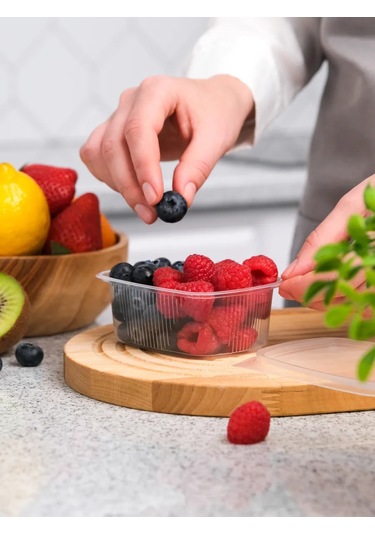 Upakovsik+ Kapaklı Tek Kullanımlık Kap 250 Ml, 100 Ad 396820356 100 adet