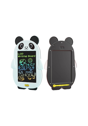 Aopu 2024 Elektronik Yazma Tableti Karikatür Panda Sihirli Çizim Tableti Lcd Yazı Tahtası Lzx Oem Beyaz