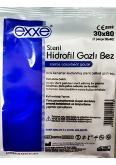 Exxe Steril Gazlı Bez 30 x 40 CM 2 Parça