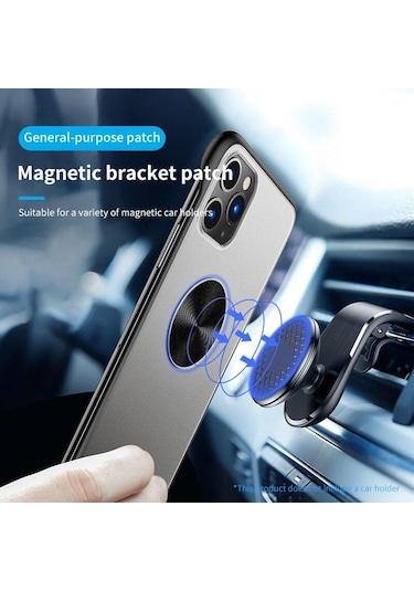 Altın Dairesel Evrensel Manyetik Telefon Araç Tutucu Metal Plaka Etiket Ultra Ince Demir Sac Alçı Güçlü Mıknatıs Standı Filmi