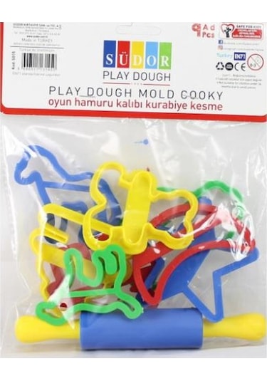 Südor S015 Oyun Hamuru Kalıbı Merdane + 8 Büyük Şekil