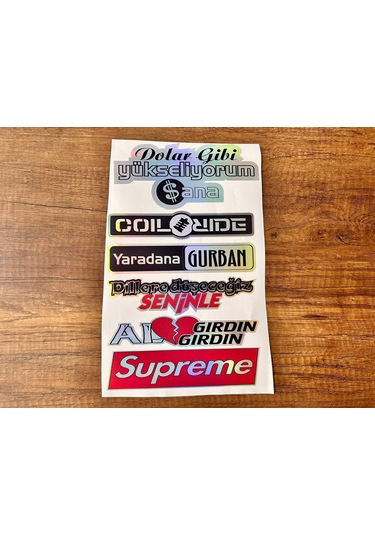Araç Arka Cam Yazısı Hologramlı Yan Kapı, Yan Cam Stickerı Dolar Gibi