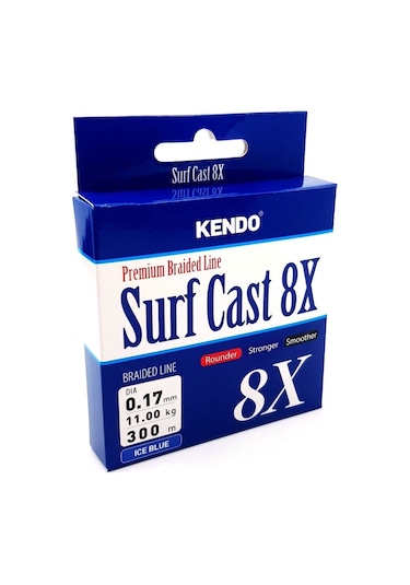 Kendo Surf Cast 8x Fighting 300 Mt Örgü İp Ice Blue 0,13mm