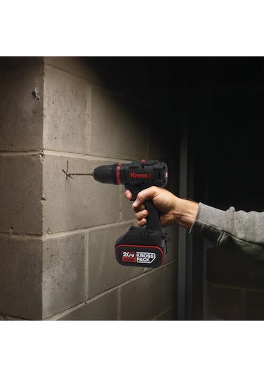 Kress KUC30.91 20V Kömürsüz Profesyonel Şarjlı Darbeli Matkap Akü Dahil Değildir
