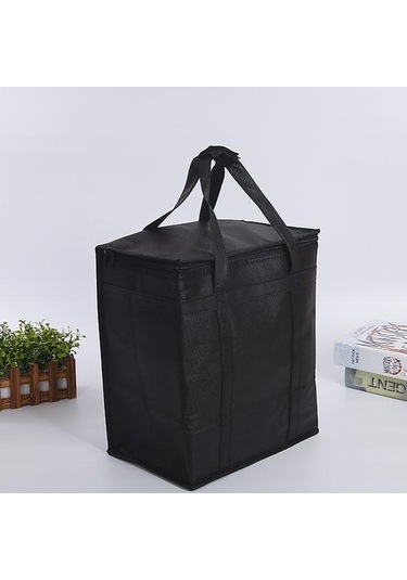 Taşınabilir Termal Yalıtımlı Öğle Yemeği Çantası Katlanır Piknik Çantası Tote Soğutucu Buz Paketi 33cm Çok Renkli