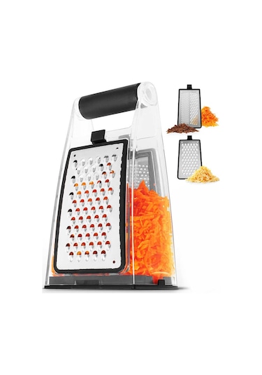 Tantitoni Hazneli Çift Yönlü Rende Siyah