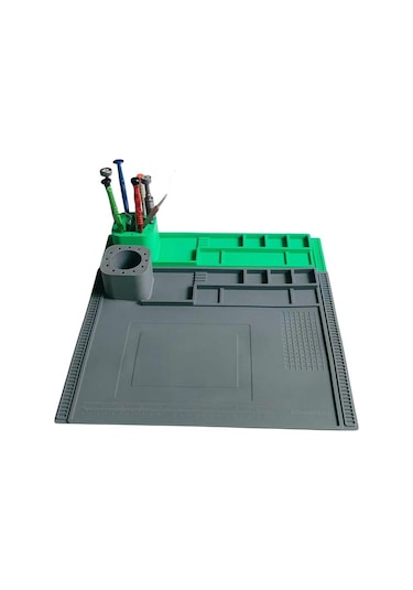 Suntek Silikon Lehimleme Matı Telefon Kaynak İstasyonu Yeşil