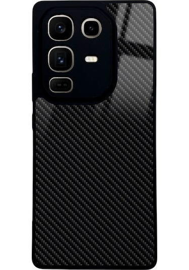İnfinix Note 50 Pro Carbon Tasarımlı Glossy Telefon Kılıfı Çok Renkli
