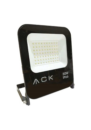 Ack At61 05032 50w Smd Led Projektör Beyaz Işık Siyah Kasa