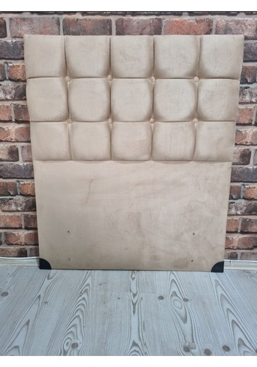 Emba Mobilya Lora Tek Kişilik Baza Başlığı Bej 90 CM