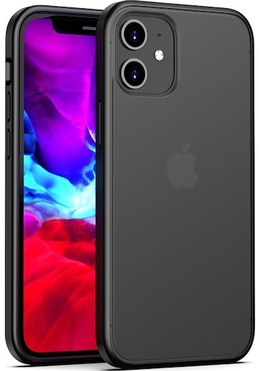 Apple Uyumlu iPhone Bikapak Elıt Enıgma 12 Mini Full Siyah Kapa