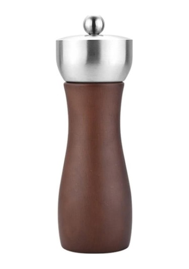 Dancemonkey Kayın 304 6 İnç Elektronik Olmadan Manuel Karabiber Öğütücü Kahverengi