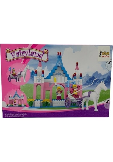 Asya Oyuncak Fairyland  Şato ve Arabalı At 245 Parça Yapım S
