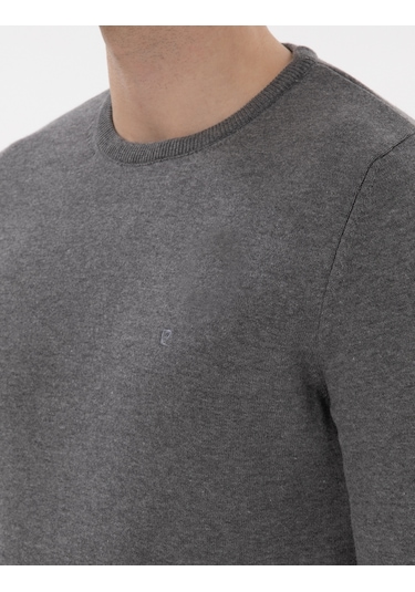 Pierre Cardin Erkek Gri Melanj Kazak /triko 50296575-vr086 Gri Melanj